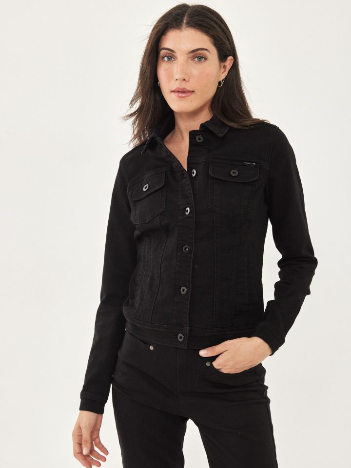 ג’קט ג’ינס PROMO בצבע שחור