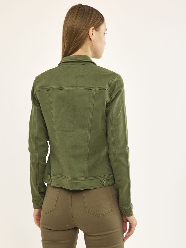 ג’קט ג’ינס PROMO בצבע זית