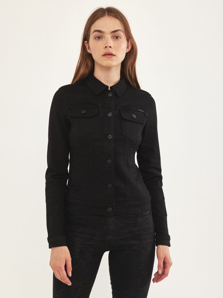 ג’קט ג’ינס PROMO בצבע שחור