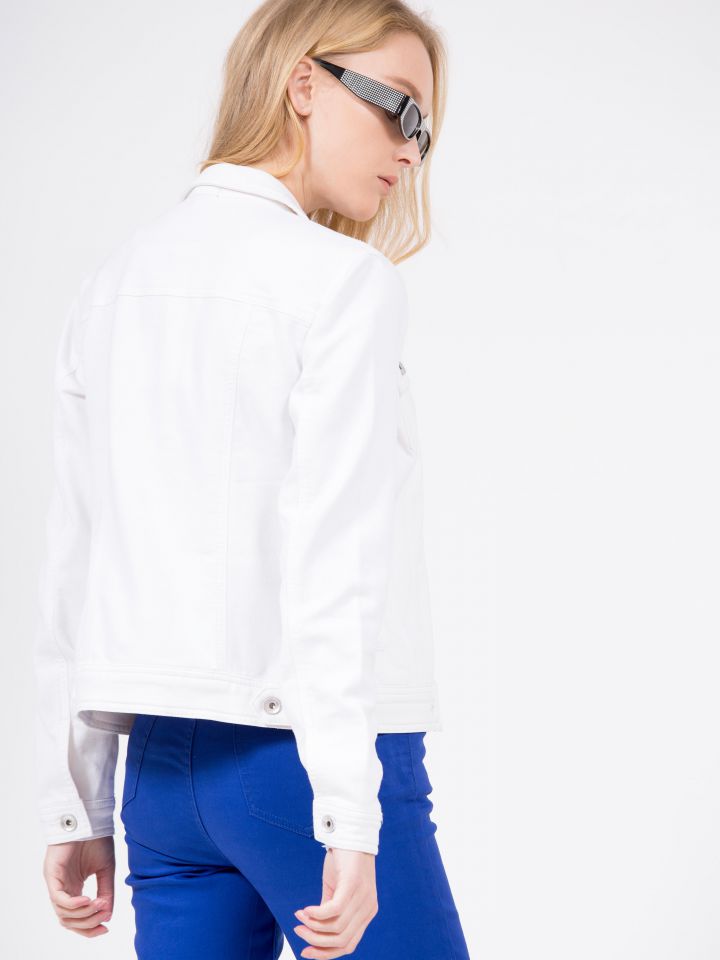 ג’קט גינס PROMO בצבע לבן