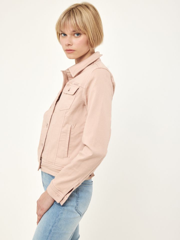 ג’קט גינס PROMO בצבע ורוד עתיק