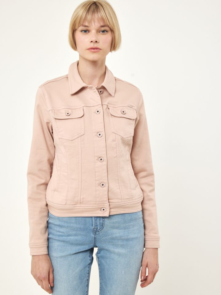 ג’קט גינס PROMO בצבע ורוד עתיק