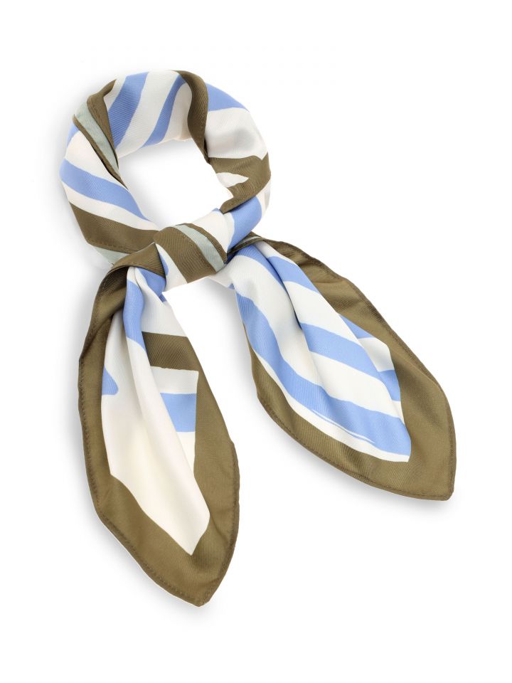 מטפחת פסים תכלת בצבע תכלת