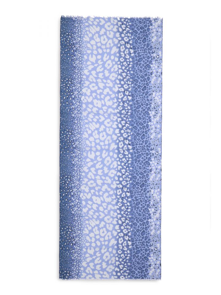 צעיף מנומר BLUE בצבע כחול