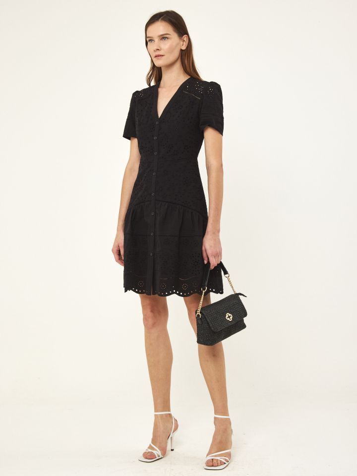 תיק צד קש MYKONOS בצבע שחור