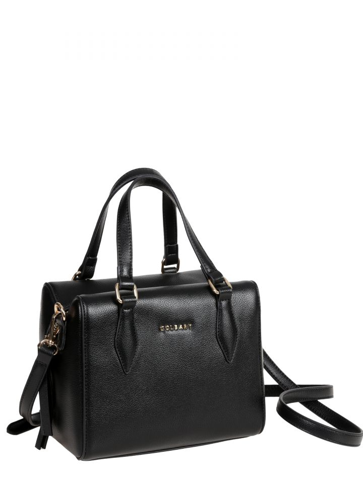 תיק יד ELLA מרובע בצבע שחור