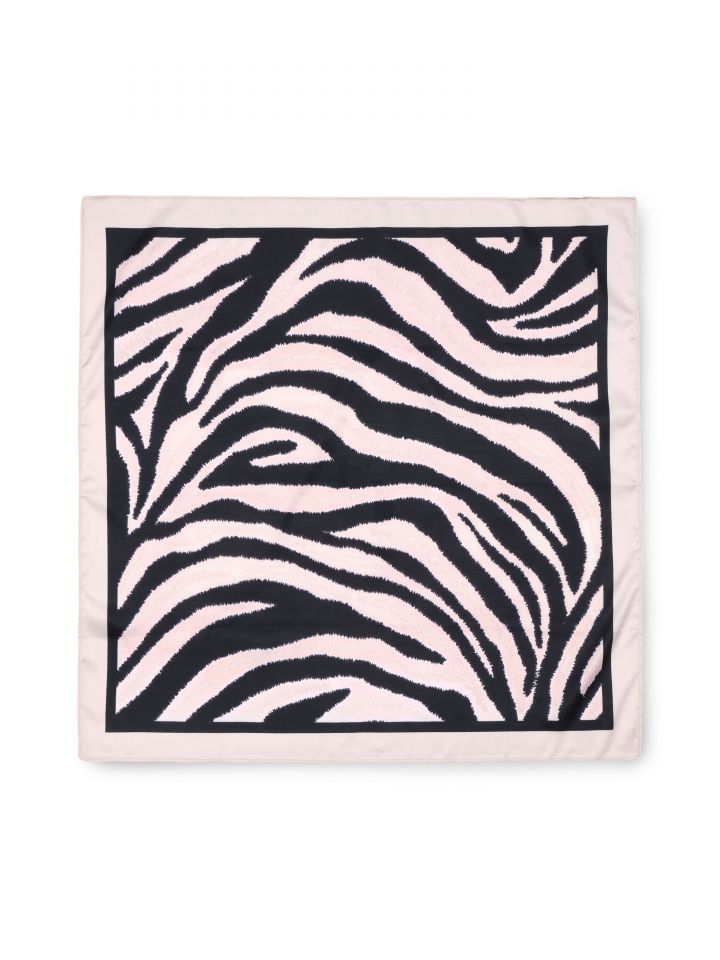 מטפחת דפוס זברה בצבע בייז’