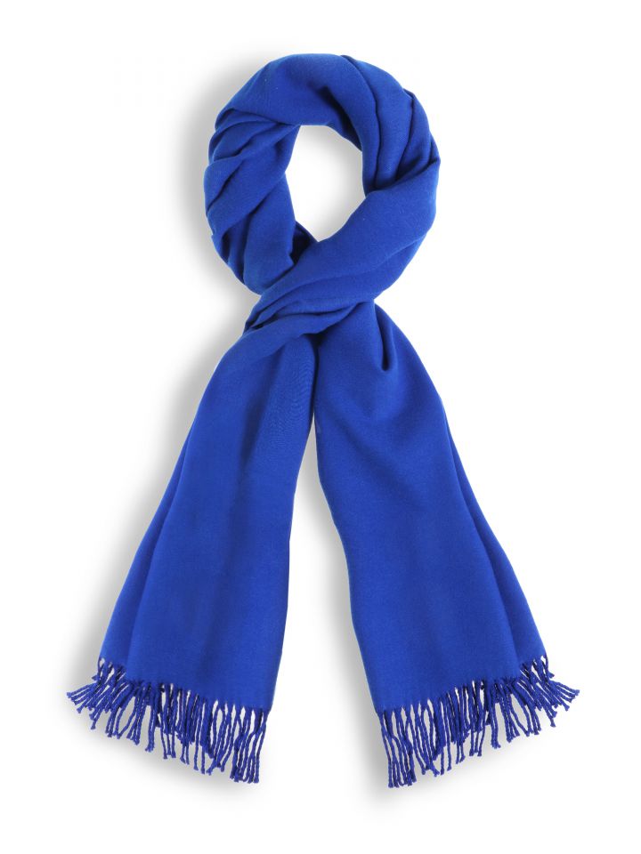 צעיף דו קולור בצבע כחול רויאל