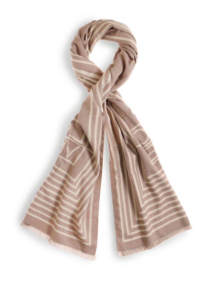 צעיף LOVE בצבע קאמל