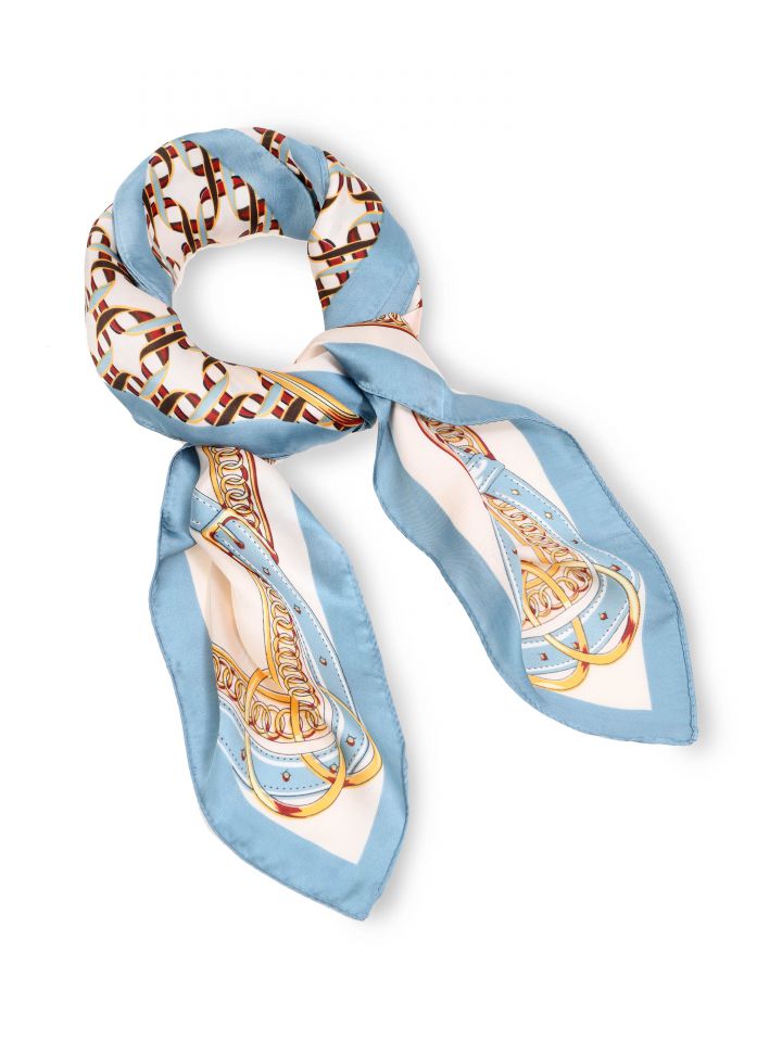 מטפחת דפוס LUXURY בצבע תכלת