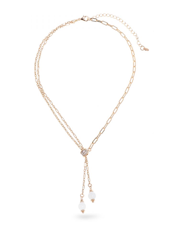 שרשרת גורמט תליונים בצבע זהב