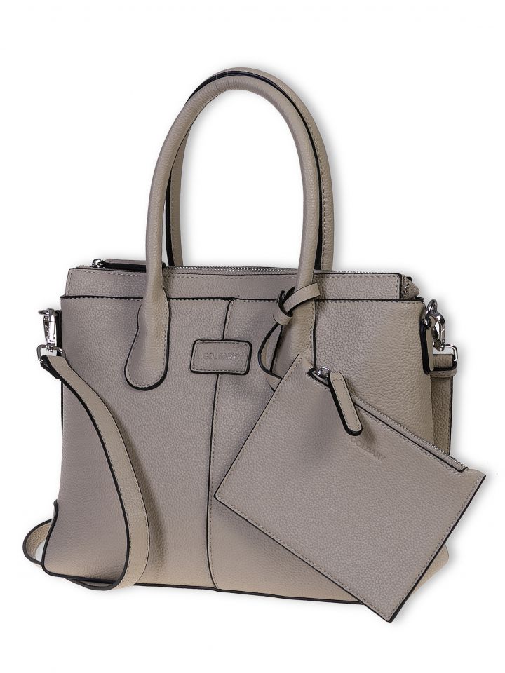 תיק יד גדול תיפורים בצבע בייז’