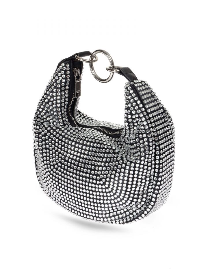תיק DIAMONDS אבזם עגול בצבע כסף