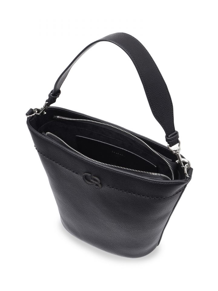 תיק סל צד תיפורים בצבע שחור