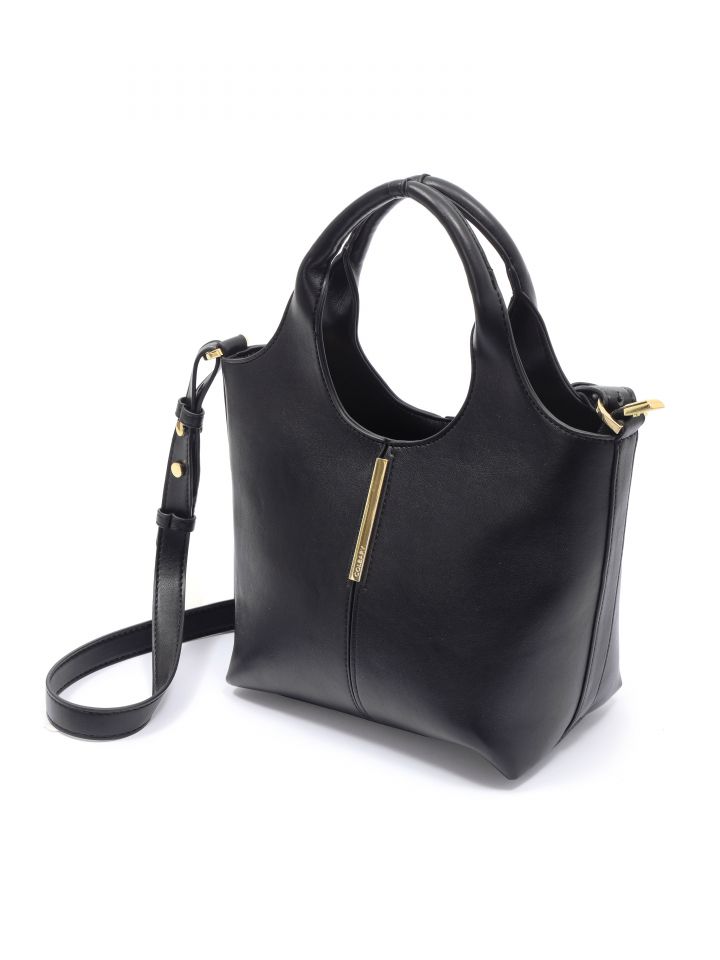 תיק צד שילוב תיפורים בצבע שחור