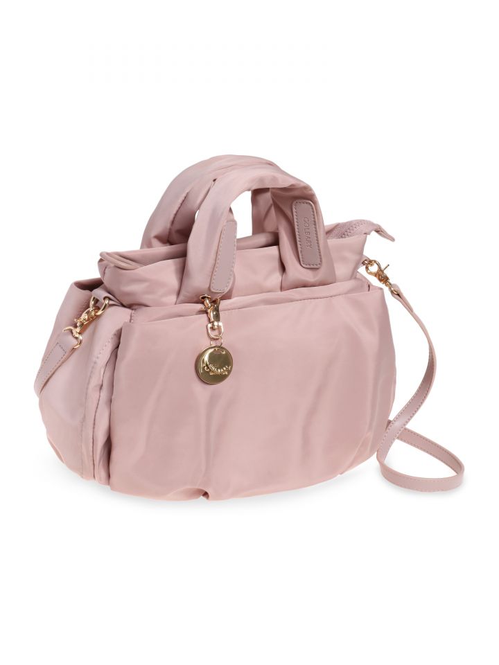 תיק יד רוכסן GOLBARY בצבע ורוד עתיק