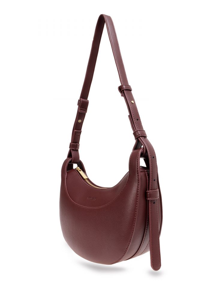 תיק יד מעוגל PROMO בצבע בורדו