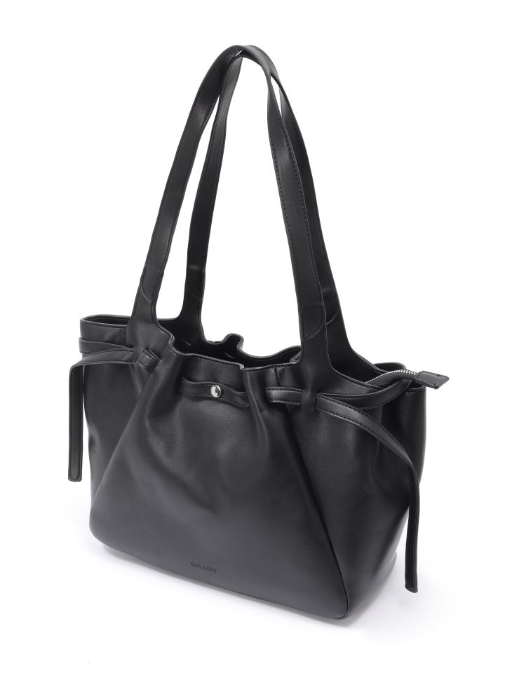 תיק יד קפלים בצבע שחור