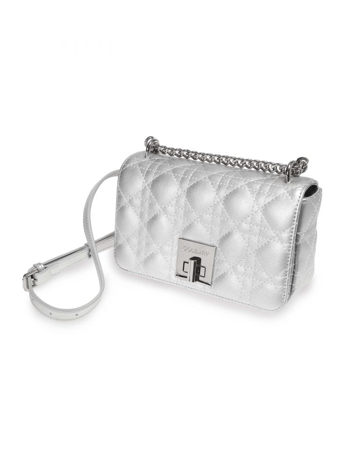 תיק ערב קווילט SILVER בצבע כסף