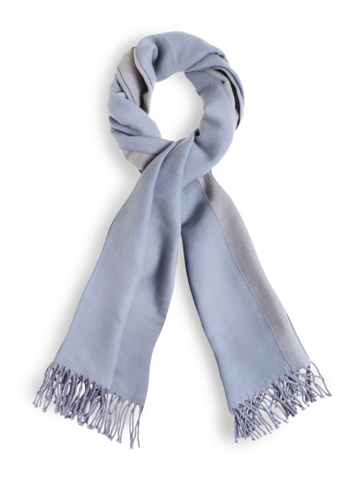 צעיף דו קולור PROMO בצבע תכלת