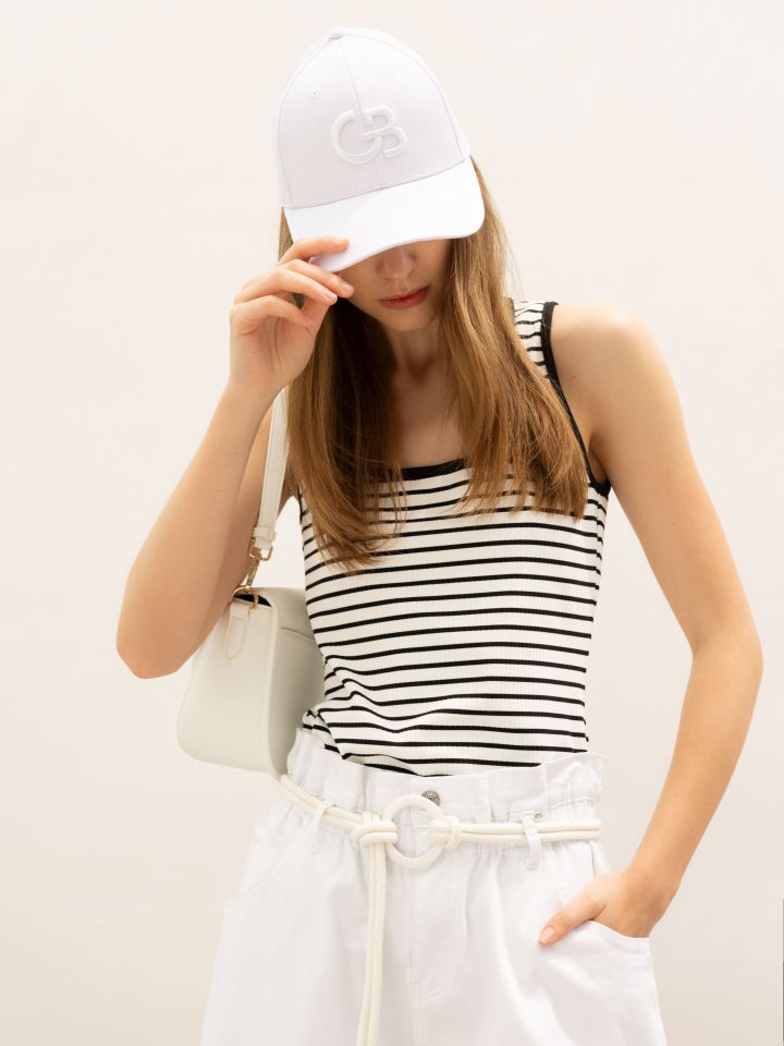 כובע קסקט GOLBARY בצבע לבן