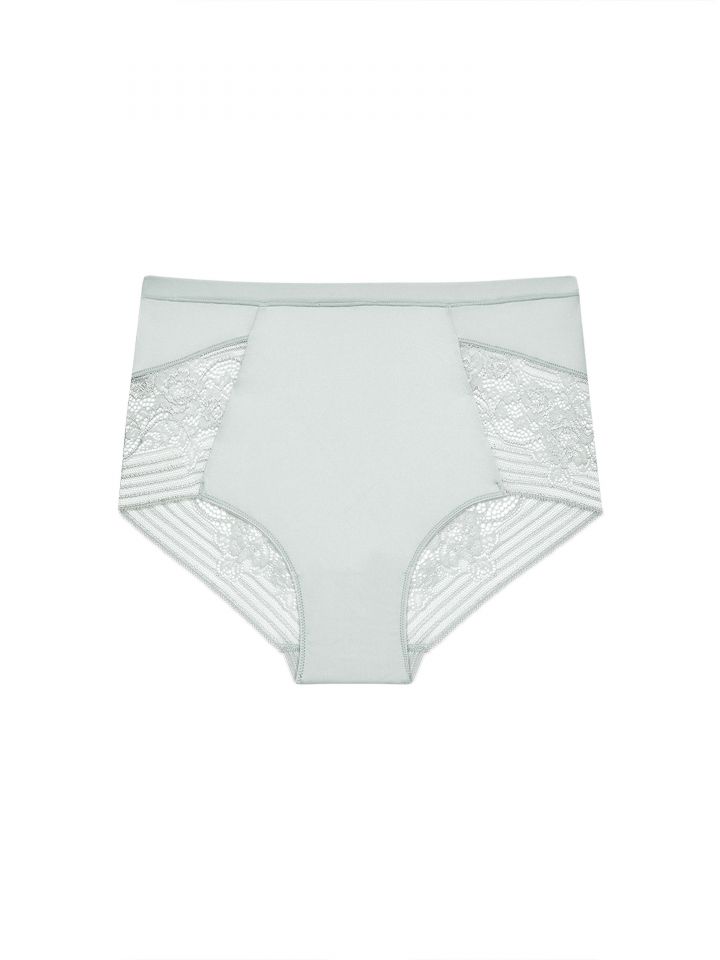 תחתון מקסי תחרה 6305-P בצבע גוף