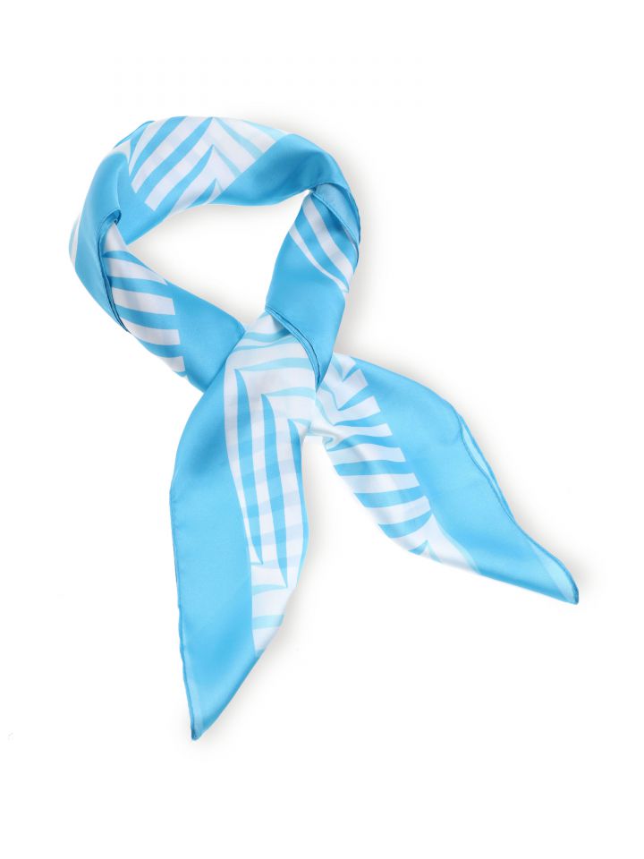 מטפחת ראש עלים בצבע טורקיז