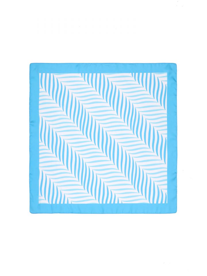 מטפחת ראש עלים בצבע טורקיז