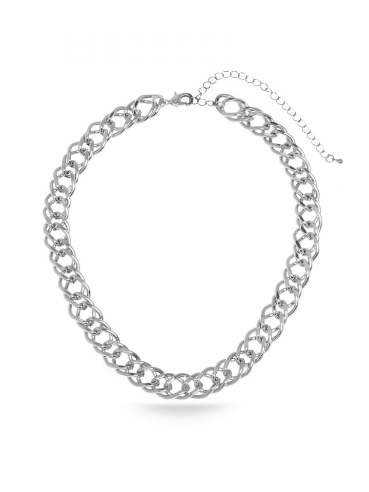 שרשרת גורמט בצבע כסף