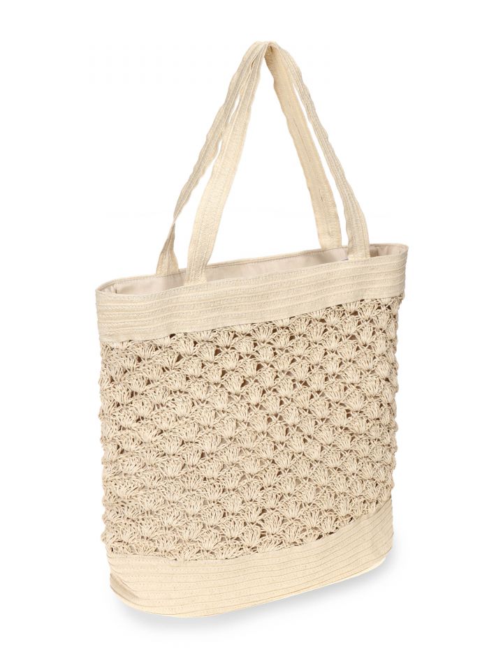 תיק קש PROMO בצבע בייז’