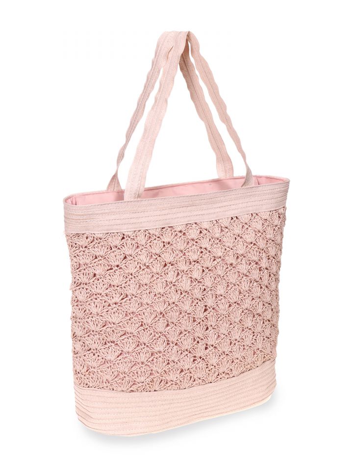 תיק קש PROMO בצבע ורוד