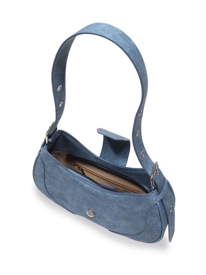 תיק ג’ינס בצבע כחול