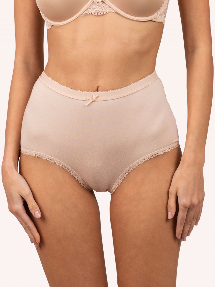 תחתוני כותנה 1075-P בצבע גוף