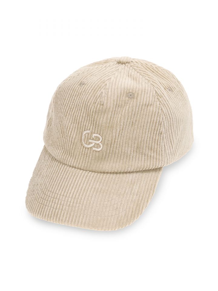 כובע קסקט קורדרוי בצבע בייז קפוצינו