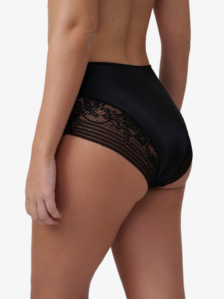 תחתון מידי מיקרו סרט תחרה 6304-P בצבע שחור