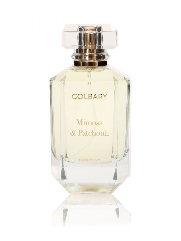 בושםMIMOSA&PATCHOULI בצבע זהב