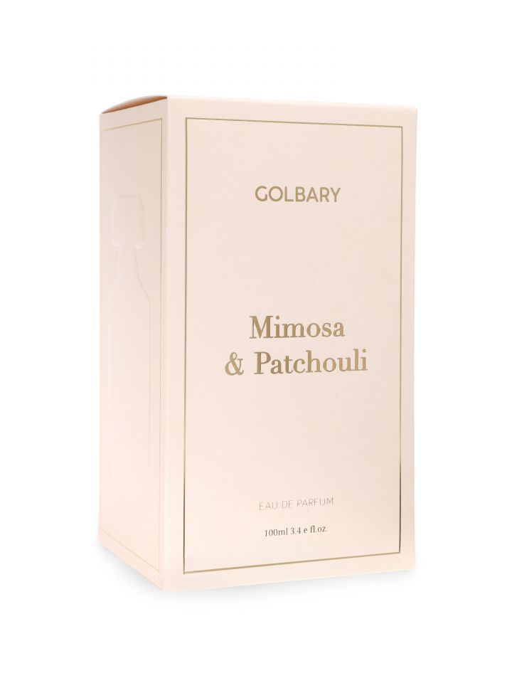 בושםMIMOSA&PATCHOULI בצבע זהב