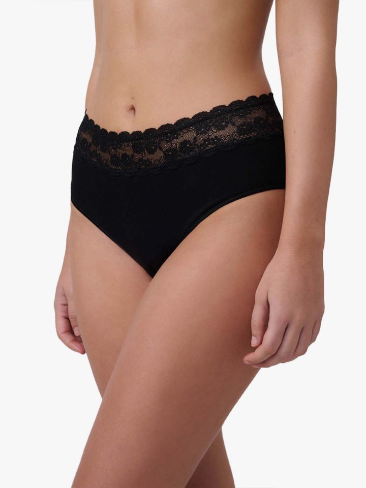 תחתון סימלס מידי בשילוב תחרה 2504-P בצבע שחור