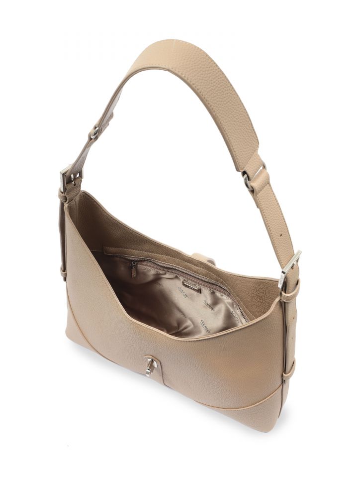 תיק יד סגירת אבזם בצבע מוקה