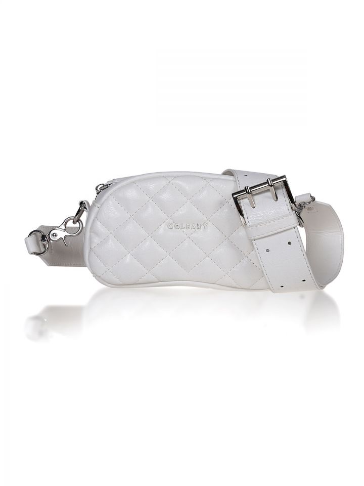 תיק LIA קטן QUILT בצבע אופוויט