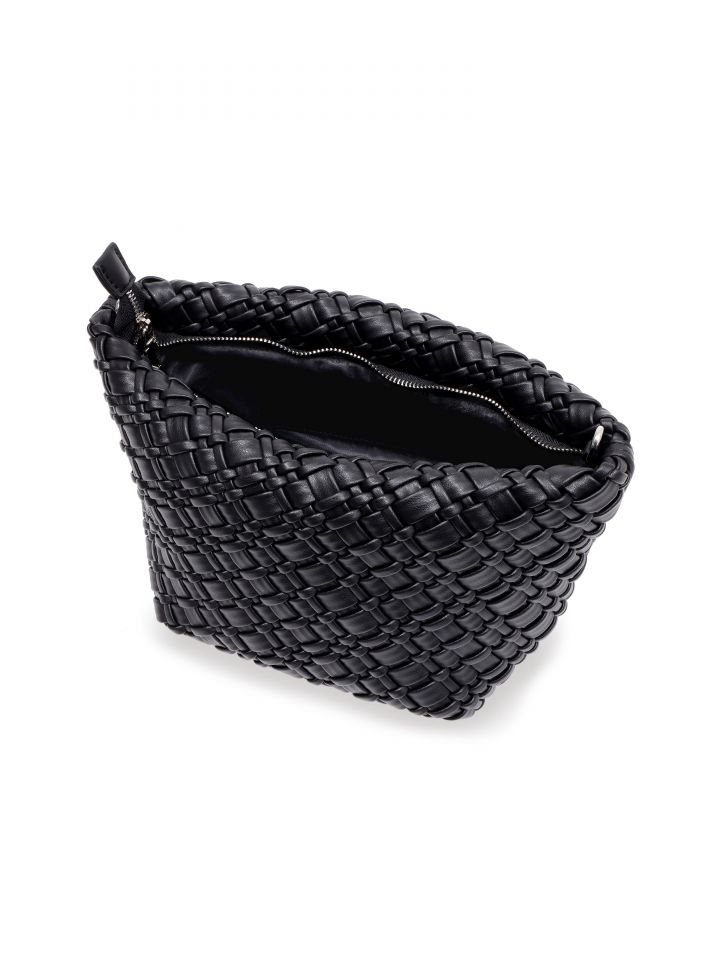 תיק צד שתי וערב בצבע שחור