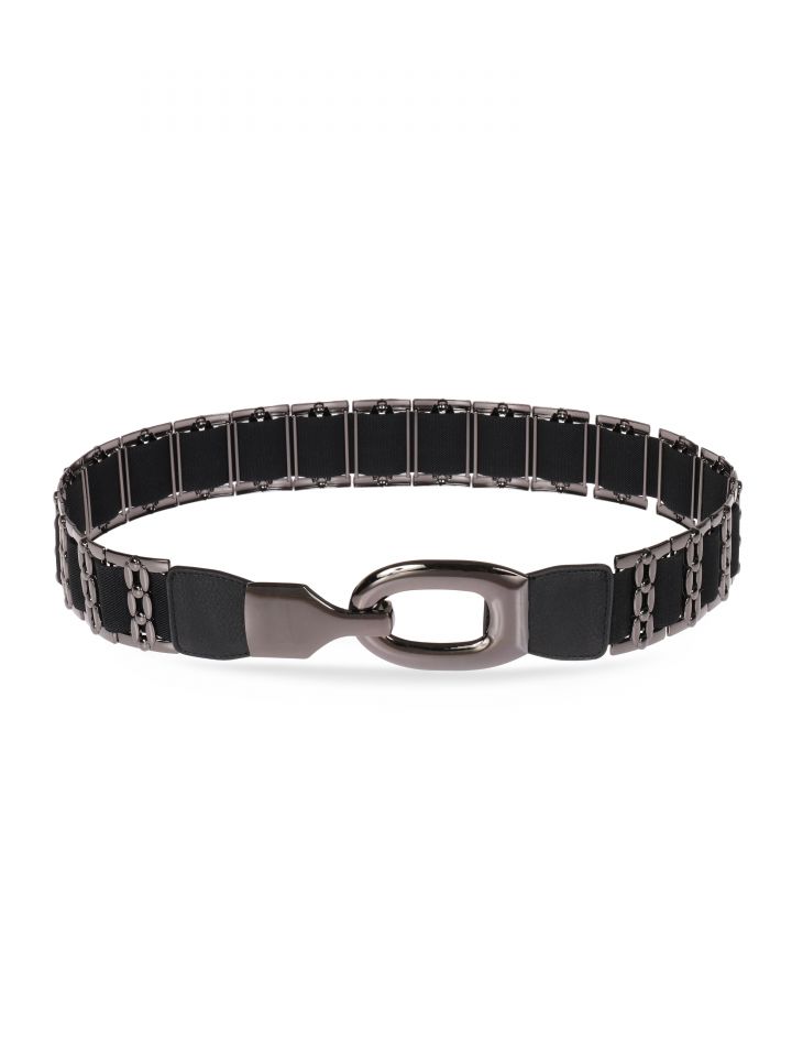 חגורת גומי CHAIN בצבע שחור