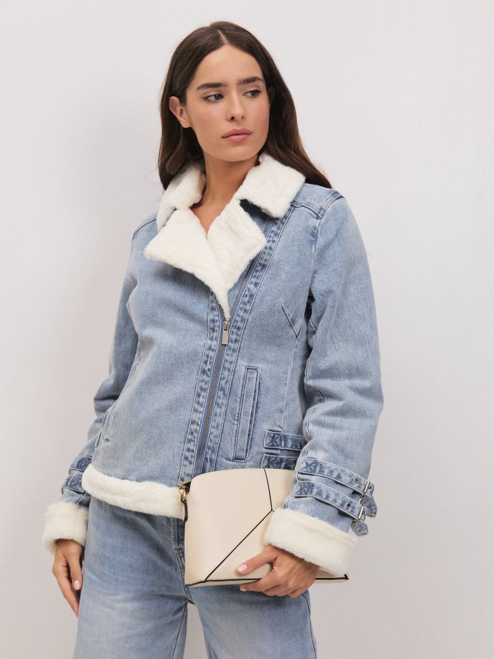 תיק צד חיתוכים PROMO בצבע בייז’