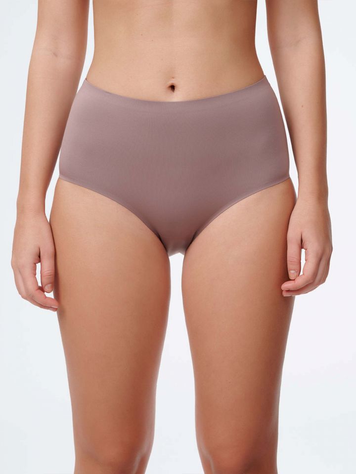 תחתוני מקסי בגזרה גבוהה 1185-P בצבע פודרה