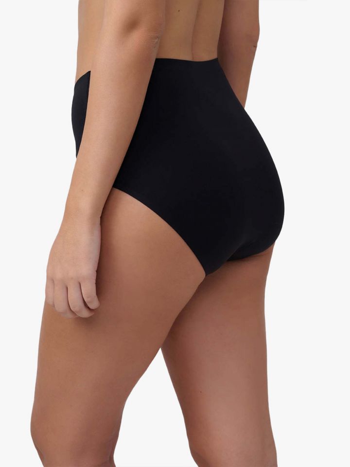 תחתוני מקסי בגזרה גבוהה 1185-P בצבע שחור