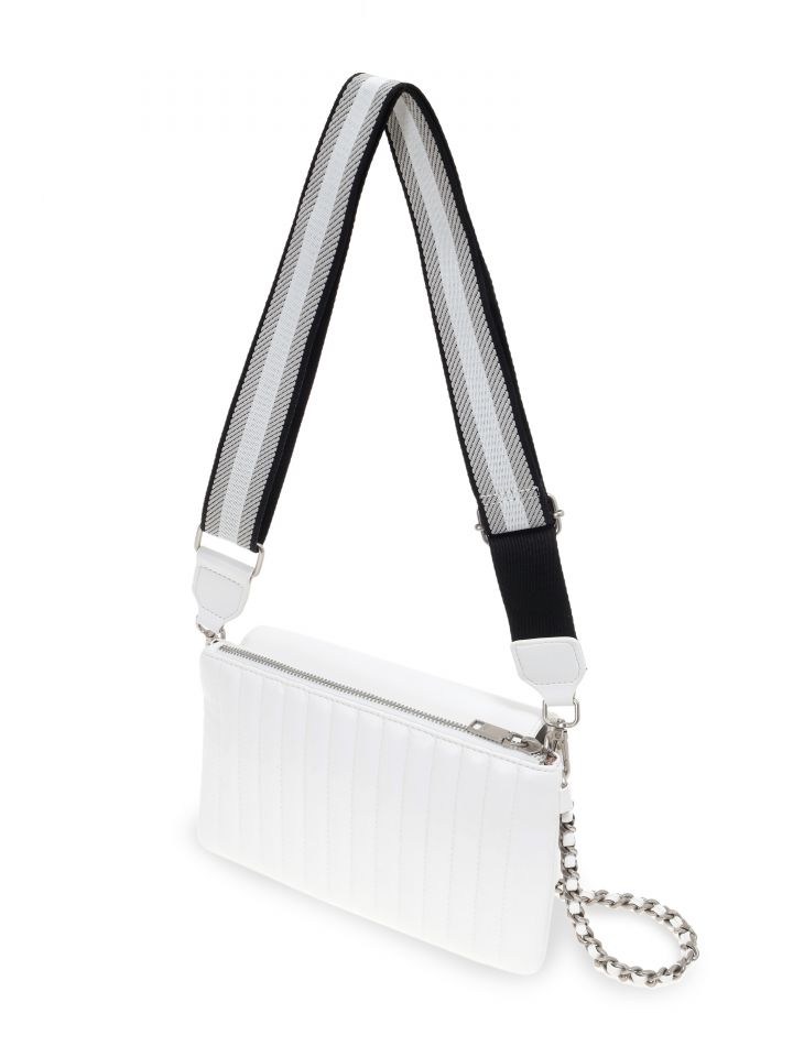 תיק צד כפול PROMO בצבע לבן