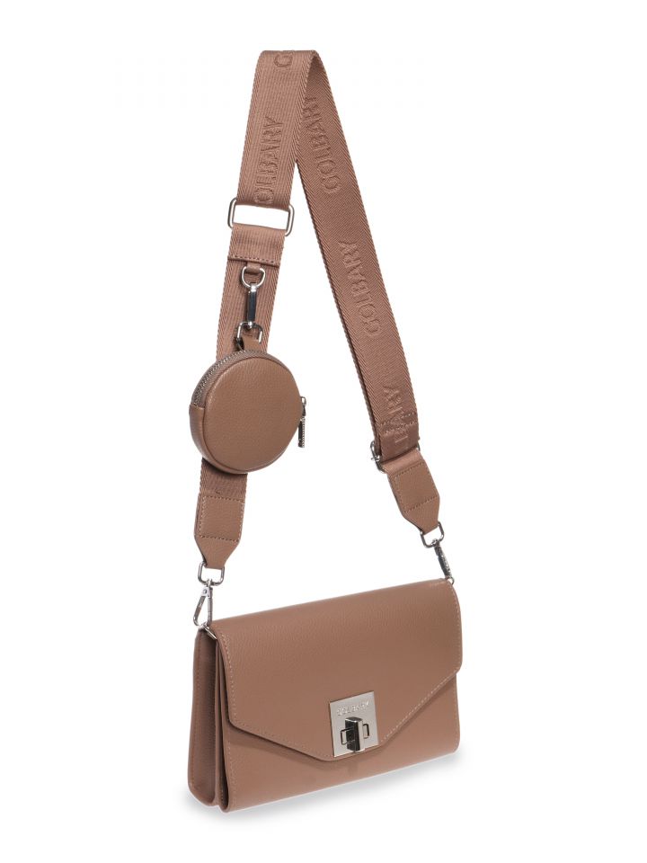 תיק צד אבזם PROMO בצבע חום