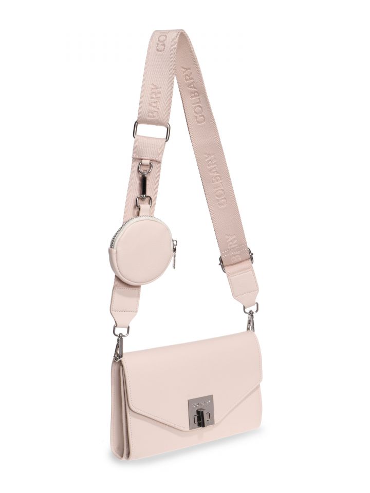 תיק צד אבזם PROMO בצבע ורוד