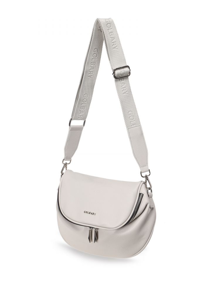 תיק צד מעוגל PROMO בצבע אפור