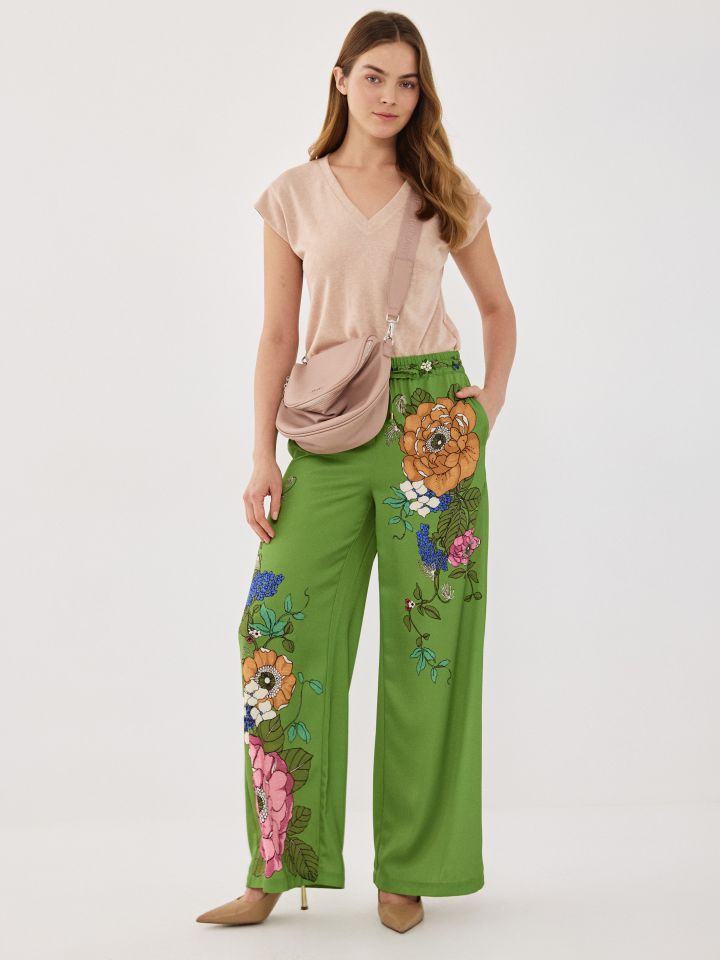 תיק צד מעוגל PROMO בצבע ורוד עתיק